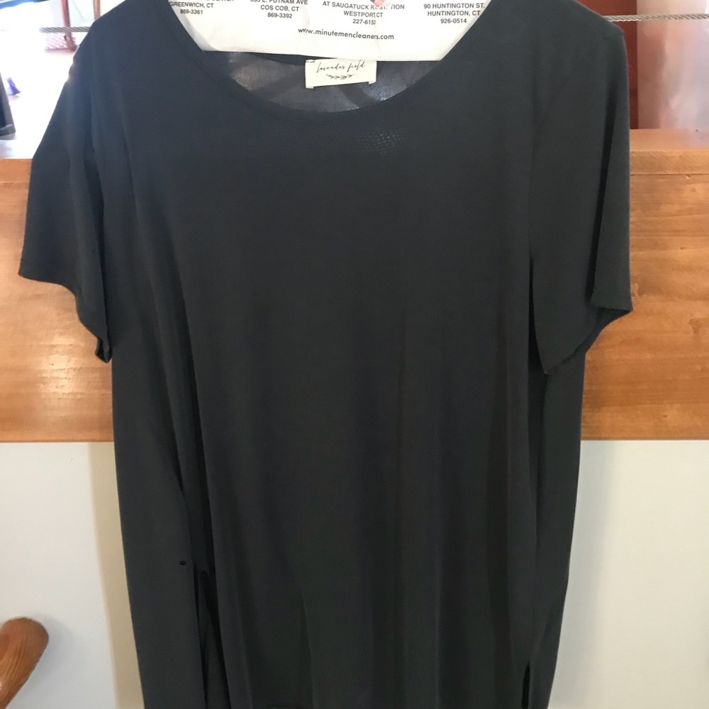 Charcoal grey blouse
